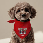 Cute Santa's Little Helper Bandana for Pet<br><div class="desc">dress your fur baby with our personalized santa's little helper bandana! This Bandana is the perfect accessory for your pet to join the holiday celebrations!.</div>