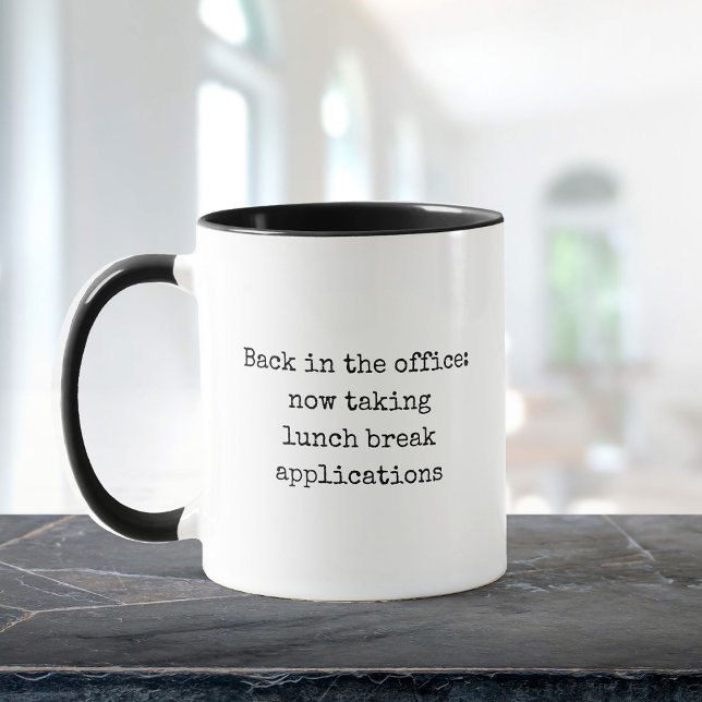 Cute Sarcastic Work Humor Coworker Back to Work Mug (Creator Uploaded)
