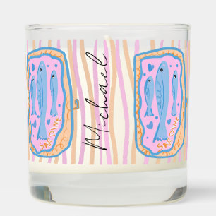 Cute Sardine Art Scented Candle
