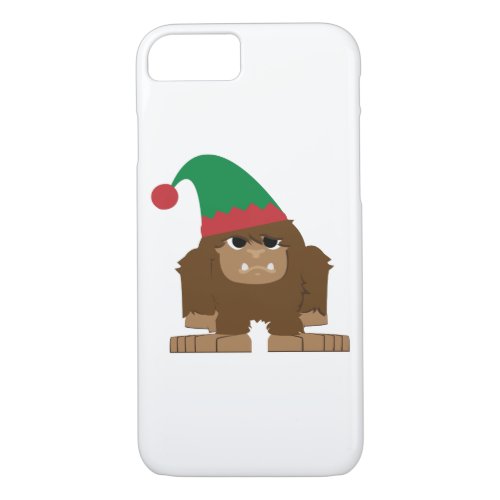 Cute Sasquatch Christmas Elf iPhone 87 Case