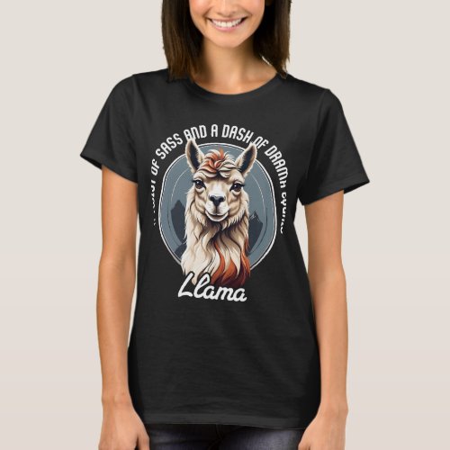 Cute Sassy Llama Alpaca Womans T_Shirt