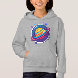 Cute Saturn Planet Baby T-Shirt – Colorful Space Hoodie