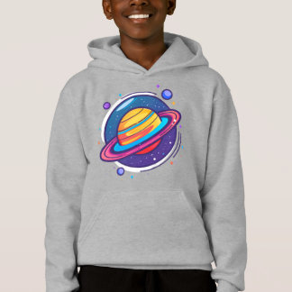 Cute Saturn Planet Baby T-Shirt – Colorful Space Hoodie