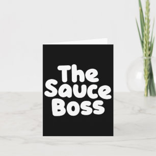 Cute Sauce Boss Chef Bbq Cook Food Humorous Gift Card