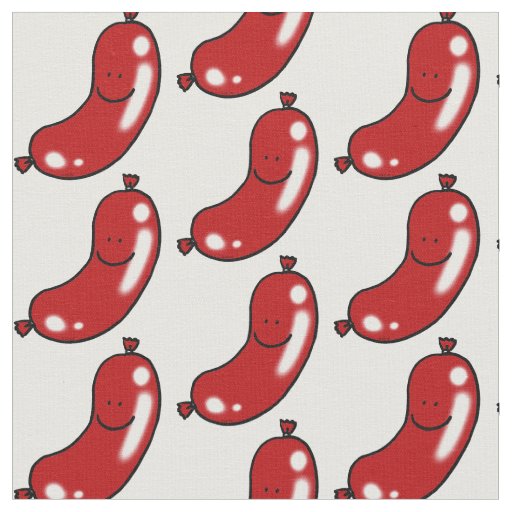 Cute sausage fabric