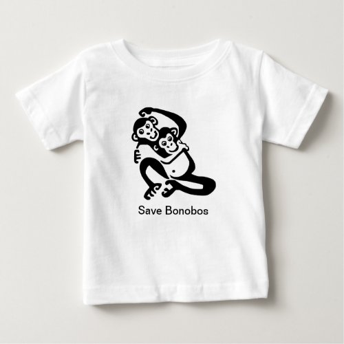 Cute Save BONOBOS_ Endangered animal_ T_Shirt
