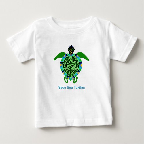 Cute Save Sea TURTLES _ Animal lover _ Toddler Baby T_Shirt