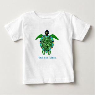 Cute Save Sea TURTLES - Endangered species Toddler Baby T-Shirt