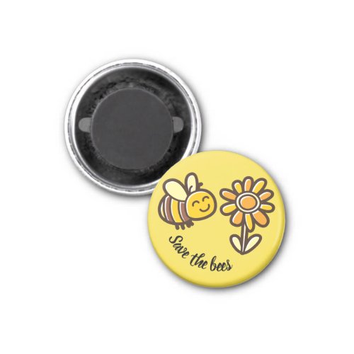 Cute save the bees magnet gift