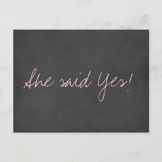 Cute Save the Date Wedding Postcard