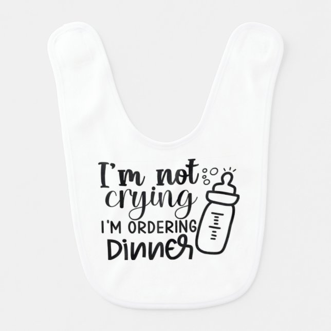 Cute saying Baby Bib (Front)