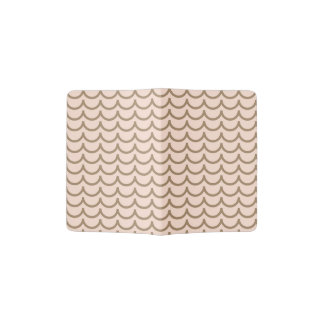 Cute scales pattern in pink and beige passport holder