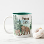 Cute Scandi Bears Woodland Forest Papa Bear Two-tone Coffee Mug at Zazzle