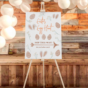 Cute Scandi Easter egg hunt chic watercolor Foam Board