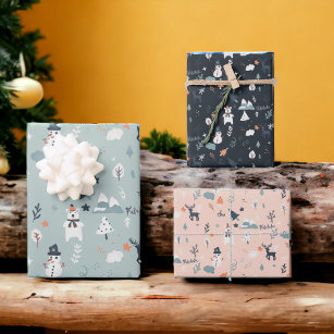 DIY Cute Vintage Christmas Wrapping Paper Mats - My So Called