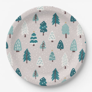 Cute Scandinavian Christmas Tree Mug Paper Plates