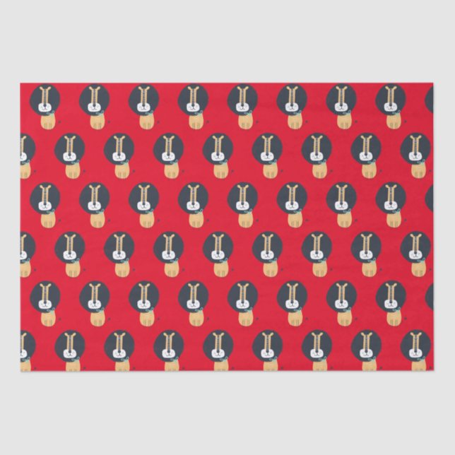 Cute Scandinavian Lion Kids Pattern   Tissue Paper (Front)