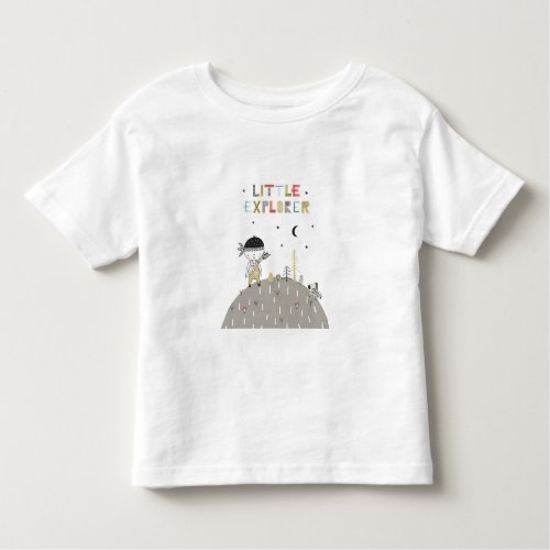 Cute Scandinavian Little Explorer   Toddler T_shirt