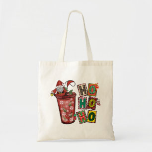 Cute Scandinavian Santa Claus Gnome -Christmas Cup Tote Bag