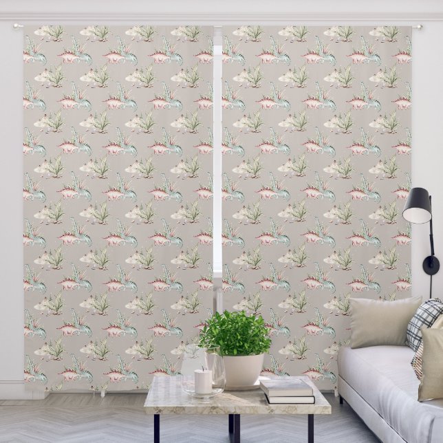 Cute Scandinavian Woodland Animal Friends Nursery Blackout Curtains (Living Room)