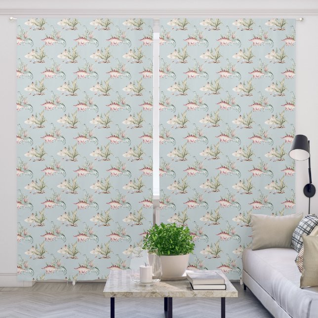 Cute Scandinavian Woodland Animal Friends Nursery Blackout Curtains (Living Room)