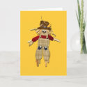Cute Scarecrow Card card
