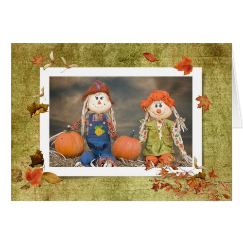 Cute Scarecrow Couple 