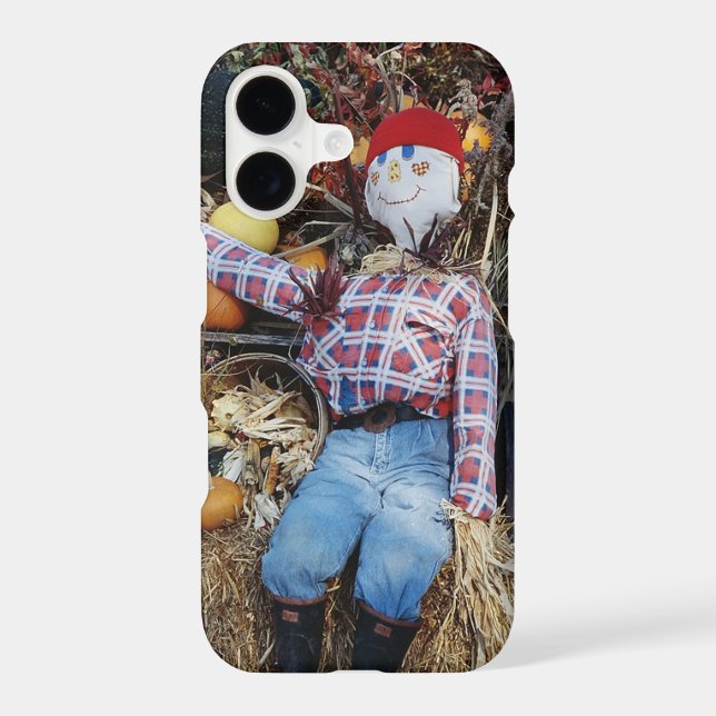 Cute Scarecrow Decoration iPhone Case (Back)