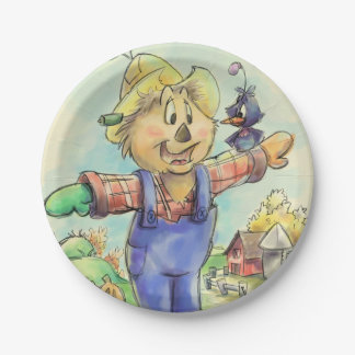 Cute scarecrow paper plates