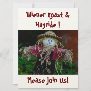"CUTE SCARECROW" (PHOTOG.) INVITATION