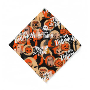 Cute & Scary Halloween Spooky vibes Bandana