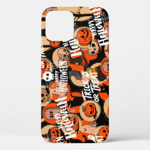 Cute & Scary Halloween Spooky vibes iPhone 12 Case