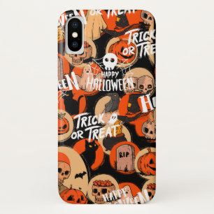 Cute & Scary Halloween Spooky vibes iPhone X Case