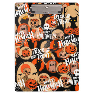Cute & Scary Halloween Spooky vibes Clipboard