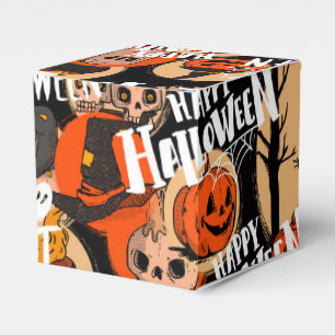 Cute & Scary Halloween Spooky vibes Favor Boxes