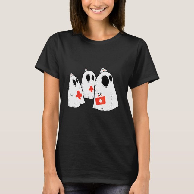 Cute Scary Medic Ghosts T-Shirt (Front)