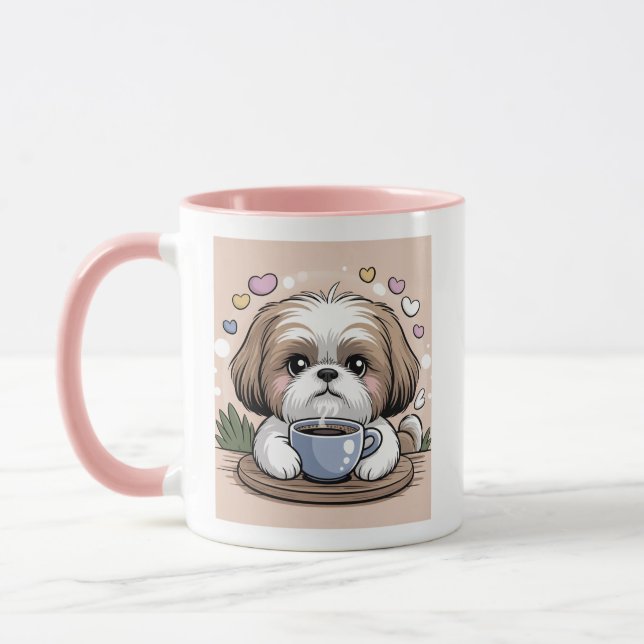 Cute Schnauzer Dog Lover Mug  (Left)