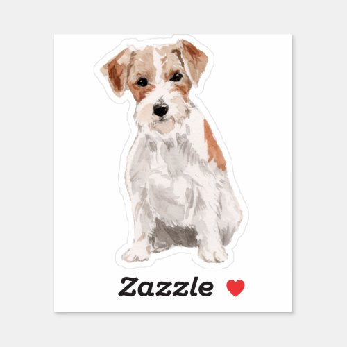 Cute Schnauzer dog watercolors illustration Sticker