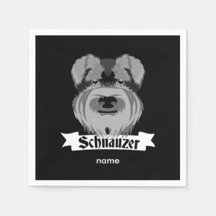 Cute Schnauzer Napkins