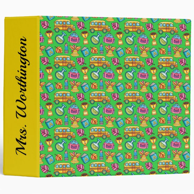 Cute School Binder (Front/Spine)