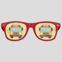 Cute School Bus Driver Retro Sunglasses