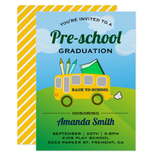 preschool graduation invitations zazzle