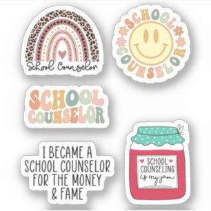 Cute School Counselor, Gift For School Counselor Sticker
