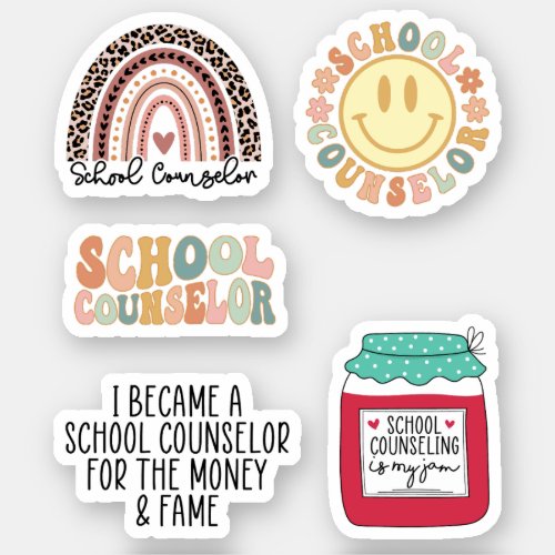 Cute School Counselor Gift For School Counselor Sticker