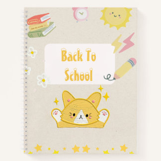 Cute School Notebook – Kawaii Back to School Stati