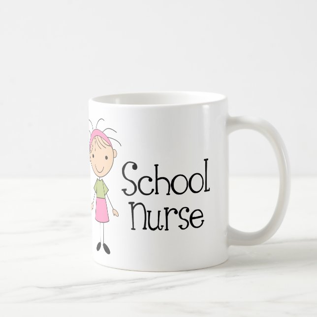 Cute School Nurse Coffee Mug (Right)