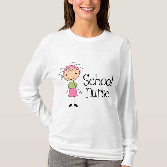 Cute School Nurse T-Shirt (Front)