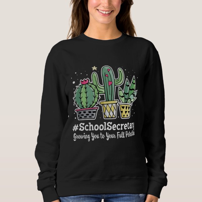 Cute School Secretary Appreciation Week Back to Sc Sweatshirt (Front)