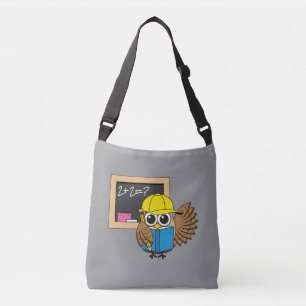 Cute School Student Owl Cartoon Crossbody Bag