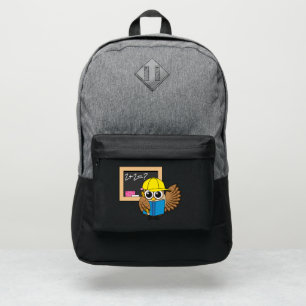 Cute School Student Owl Cartoon Port Authority® Backpack